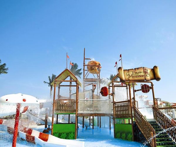 Het spraypark van Coral Sea Waterworld